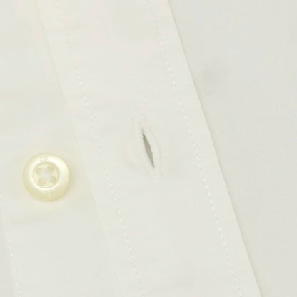 【中古】【未使用】バナナリパブリック Banana Republic ストレッチ コットン バンドカラー カジュアルシャツ ホワイト【 L 】【 状態ランクS 】【 メンズ 】