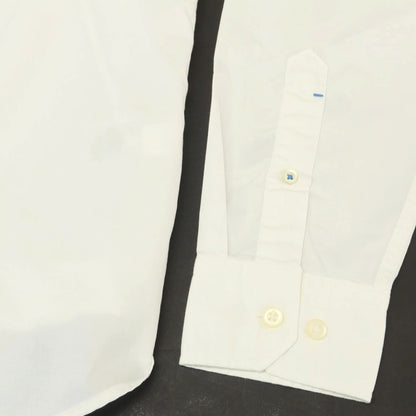 【中古】【未使用】バナナリパブリック Banana Republic ストレッチ コットン バンドカラー カジュアルシャツ ホワイト【 L 】【 状態ランクS 】【 メンズ 】