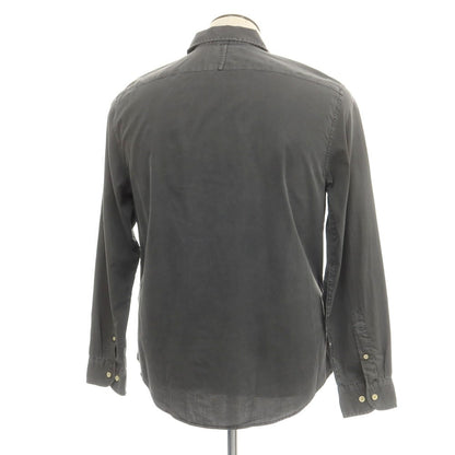 【中古】【未使用】バナナリパブリック Banana Republic コットン レギュラーカラー カジュアルシャツ グレー【 L 】【 状態ランクS 】【 メンズ 】