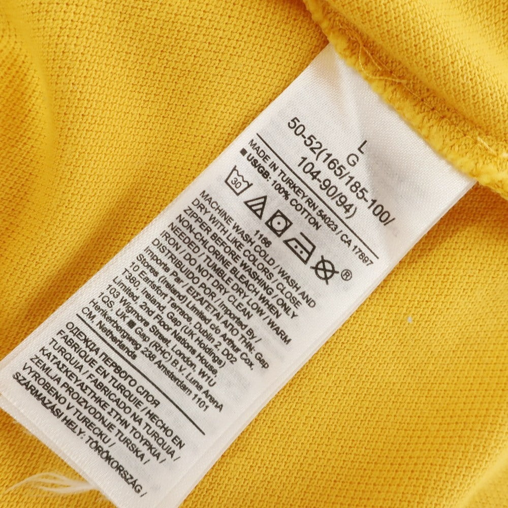 【中古】バナナリパブリック Banana Republic コットン 半袖ポロシャツ イエロー【 Ｌ 】【 状態ランクB 】【 メンズ 】