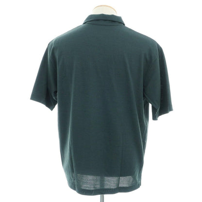 【中古】グリーンレーベルリラクシング green label relaxing ポリエステルウール 鹿の子 半袖ポロシャツ ダークグリーン【 S 】【 状態ランクB 】【 メンズ 】