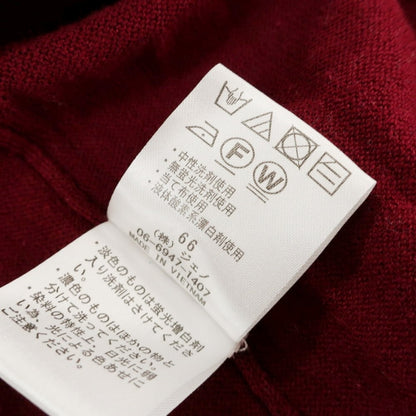 【中古】ジーステージ g-stage リネンコットン スキッパー 半袖 ポロニット ボルドー【 48 】【 状態ランクB 】【 メンズ 】