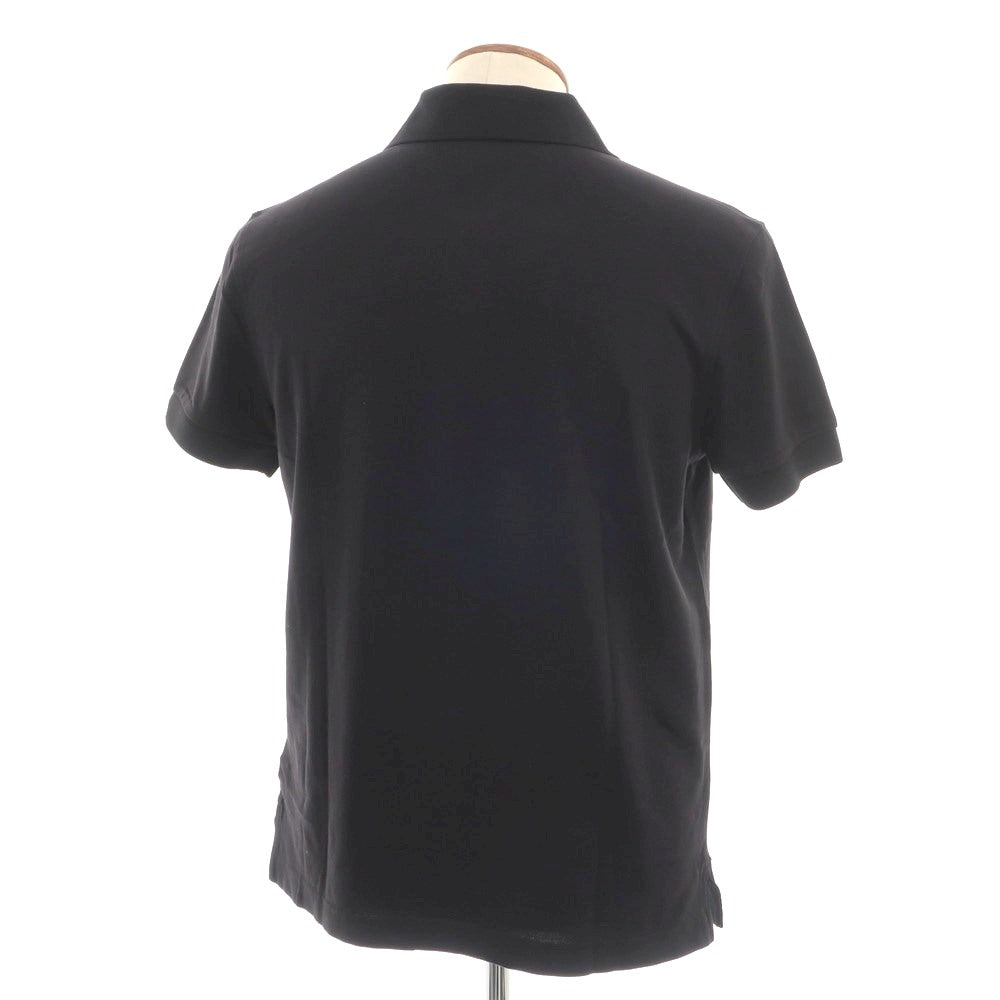 【中古】ヒューゴボス HUGO BOSS ピマコットン 半袖ポロシャツ ブラック【 M 】【 状態ランクA 】【 メンズ 】
