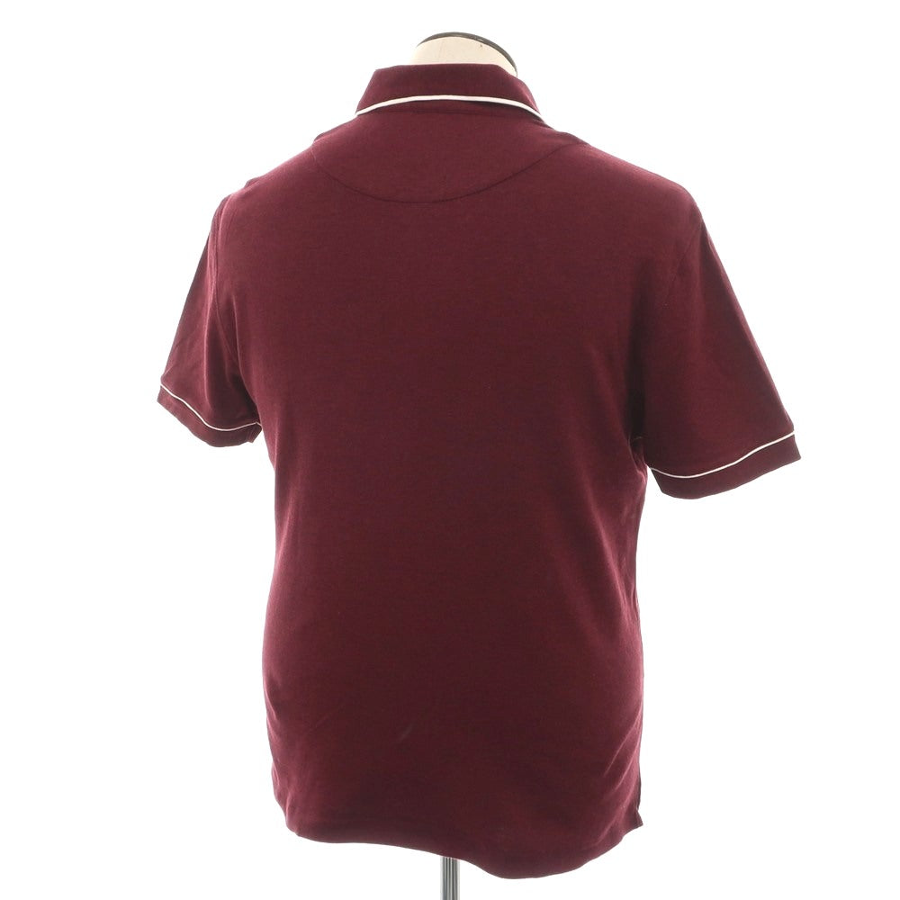 【中古】バナナリパブリック Banana Republic コットン 半袖ポロシャツ ボルドー【 L 】【 状態ランクB 】【 メンズ 】