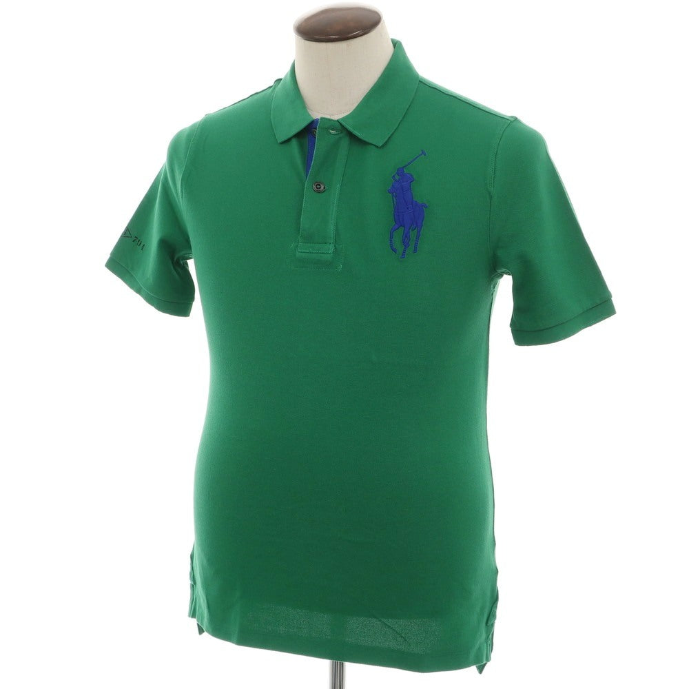【中古】【未使用】ポロ ラルフローレン Polo Ralph Lauren コットン 鹿の子 半袖ポロシャツ グリーン【 XL（18-20） 】【 状態ランクS 】【 メンズ 】