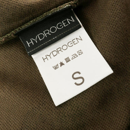 【中古】ハイドロゲン HYDROGEN コットン カモフラ ハーフジップ 半袖ポロシャツ オリーブ【 S 】【 状態ランクA 】【 メンズ 】