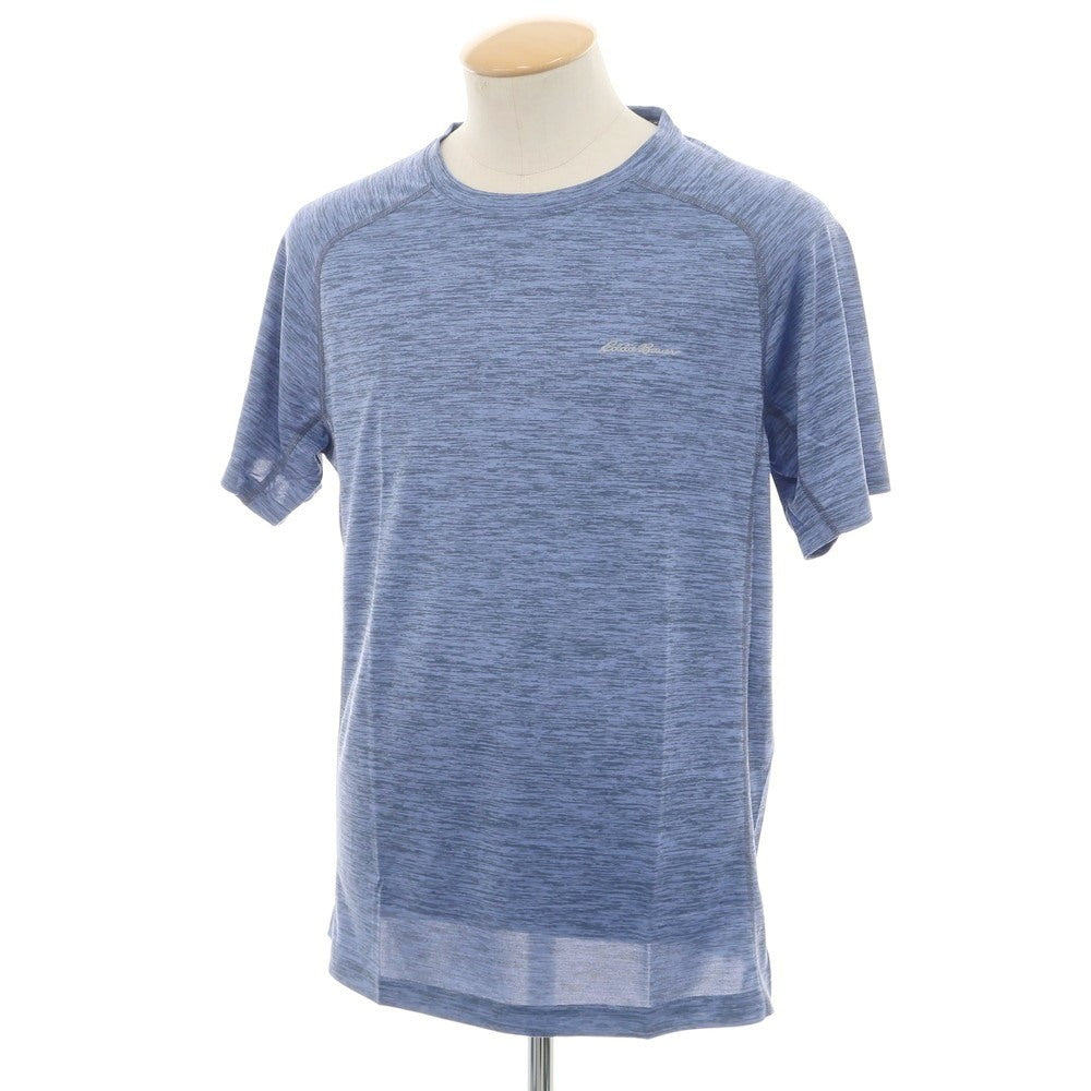 【中古】【未使用】エディー バウアー Eddie Bauer ポリエステル クルーネック 半袖Ｔシャツ スマルトブルーxグレー【 S 】【 状態ランクS 】【 メンズ 】