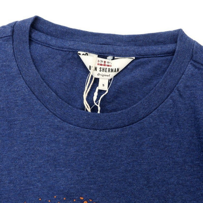 【中古】【未使用】ベンシャーマン Ben Sherman コットン クルーネック 半袖Ｔシャツ ネイビーブルー系【 S 】【 状態ランクS 】【 メンズ 】