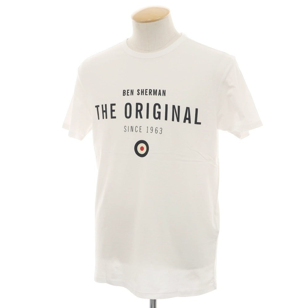 【中古】【未使用】ベンシャーマン Ben Sherman コットン クルーネック 半袖Ｔシャツ ホワイト【 S 】【 状態ランクS 】【 メンズ 】