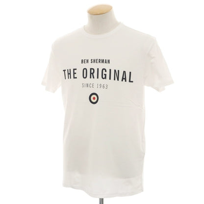 【中古】【未使用】ベンシャーマン Ben Sherman コットン クルーネック 半袖Ｔシャツ ホワイト【 S 】【 状態ランクS 】【 メンズ 】