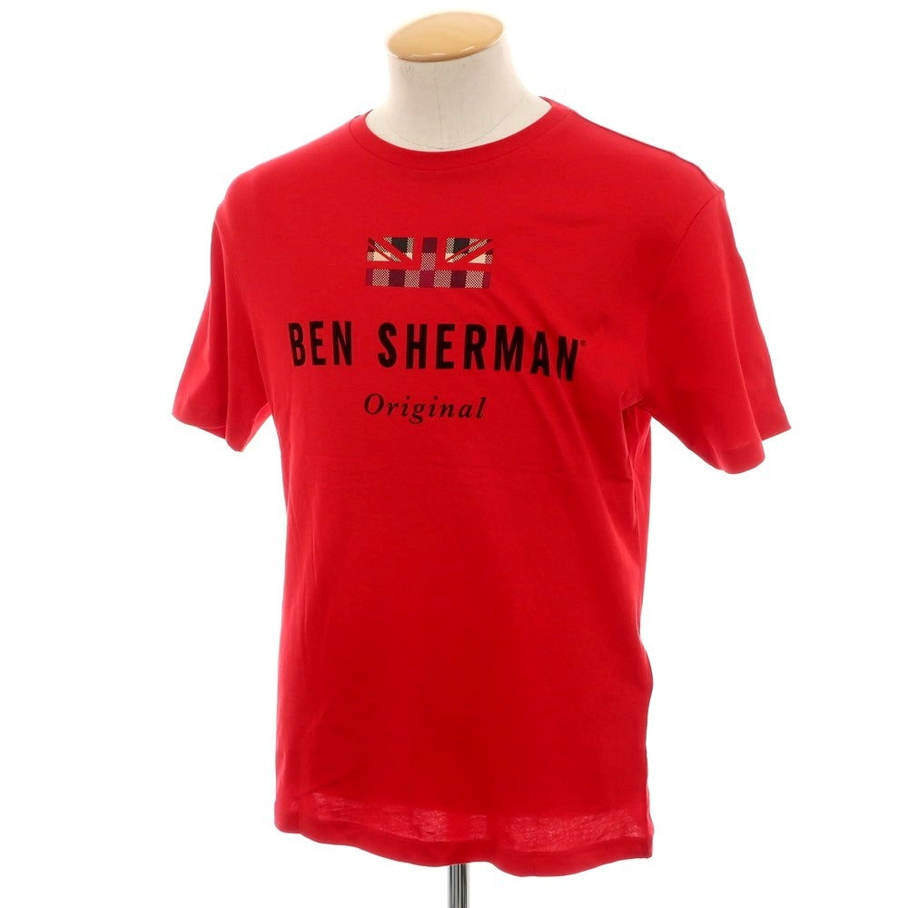 【中古】【未使用】ベンシャーマン Ben Sherman コットン クルーネック 半袖Ｔシャツ レッド【 S 】【 状態ランクS 】【 メンズ 】