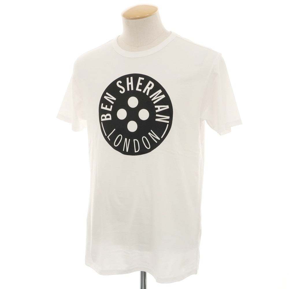 【中古】【未使用】ベンシャーマン Ben Sherman コットン クルーネック 半袖Ｔシャツ ホワイト【 S 】【 状態ランクS 】【 メンズ 】