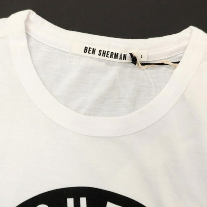 【中古】【未使用】ベンシャーマン Ben Sherman コットン クルーネック 半袖Ｔシャツ ホワイト【 S 】【 状態ランクS 】【 メンズ 】