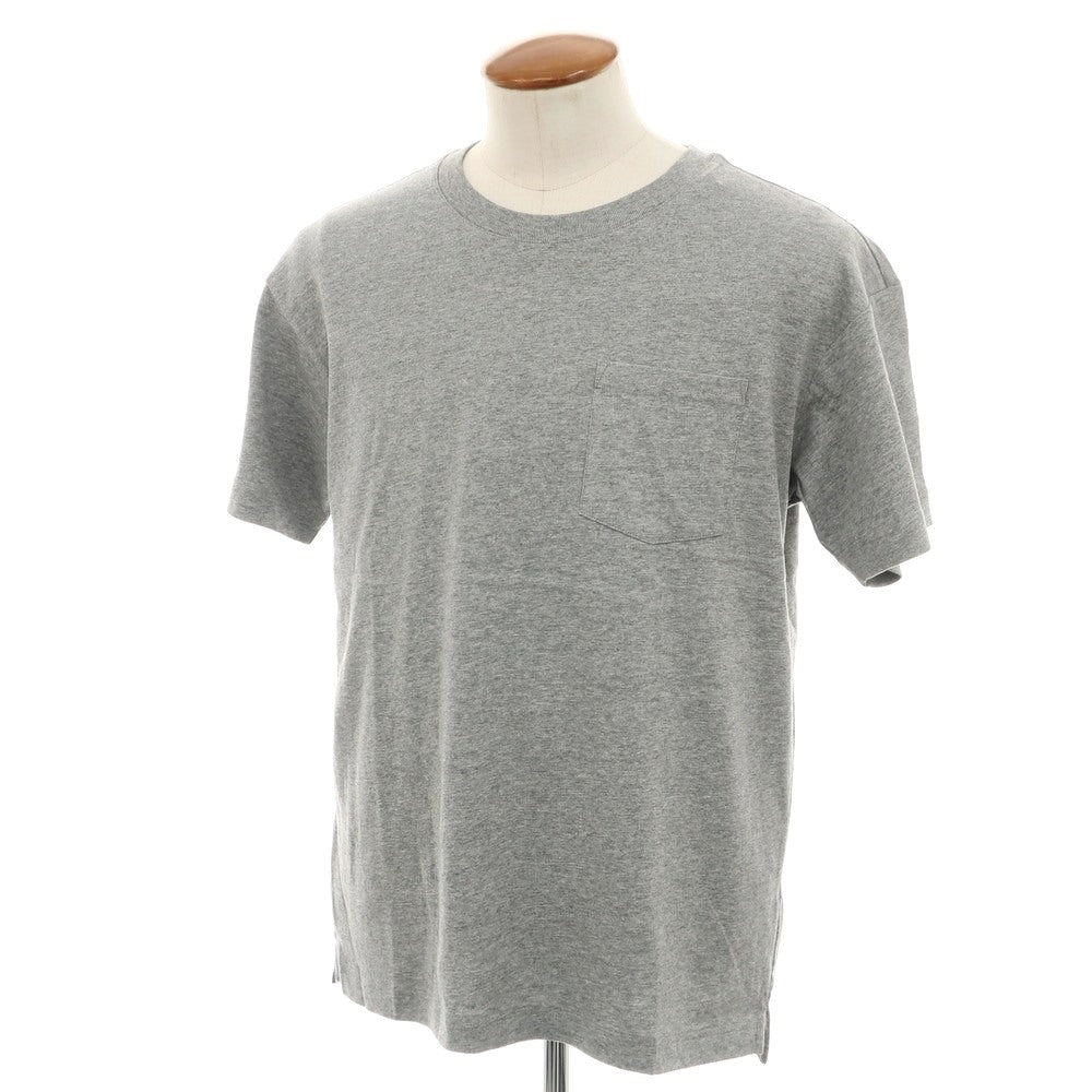 【中古】【未使用】バナナリパブリック Banana Republic コットン クルーネック ポケット 半袖Ｔシャツ グレー【 M 】【 状態ランクS 】【 メンズ 】
