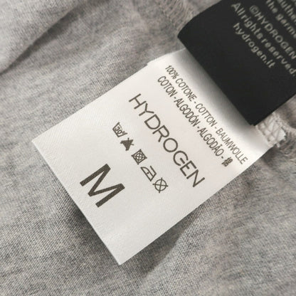 【中古】ハイドロゲン HYDROGEN コットン クルーネック ポケット 半袖Ｔシャツ グレー【 M 】【 状態ランクA 】【 メンズ 】