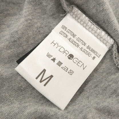 【中古】ハイドロゲン HYDROGEN コットン クルーネック 半袖Ｔシャツ グレー【 M 】【 状態ランクA 】【 メンズ 】