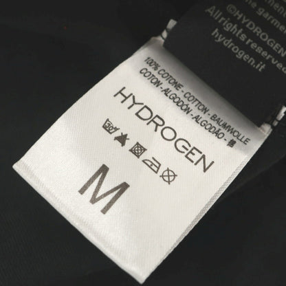 【中古】ハイドロゲン HYDROGEN コットン クルーネック ポケット 半袖Ｔシャツ ブラック【 M 】【 状態ランクA 】【 メンズ 】