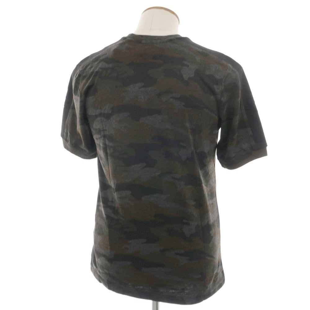 【中古】ハイドロゲン HYDROGEN コットンポリエステル カモフラ クルーネック 半袖Ｔシャツ ダークグレーxブラック【 M 】【 状態ランクA 】【 メンズ 】