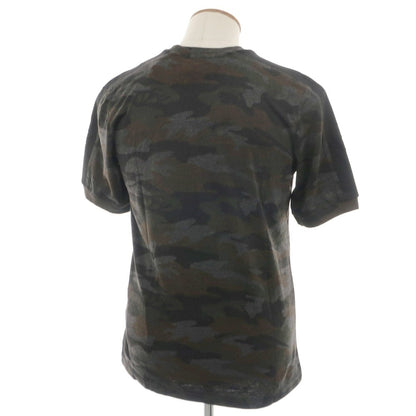 【中古】ハイドロゲン HYDROGEN コットンポリエステル カモフラ クルーネック 半袖Ｔシャツ ダークグレーxブラック【 M 】【 状態ランクA 】【 メンズ 】