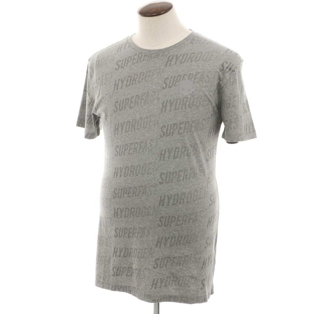 【中古】ハイドロゲン HYDROGEN コットン クルーネック 半袖Ｔシャツ グレー【 L 】【 状態ランクB 】【 メンズ 】