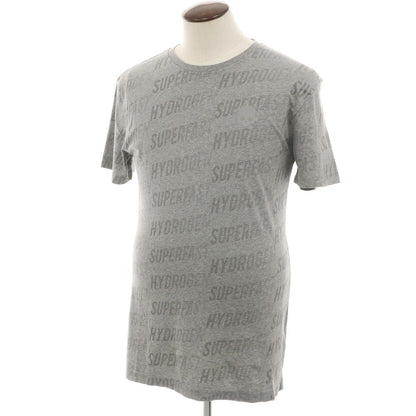 【中古】ハイドロゲン HYDROGEN コットン クルーネック 半袖Ｔシャツ グレー【 L 】【 状態ランクB 】【 メンズ 】
