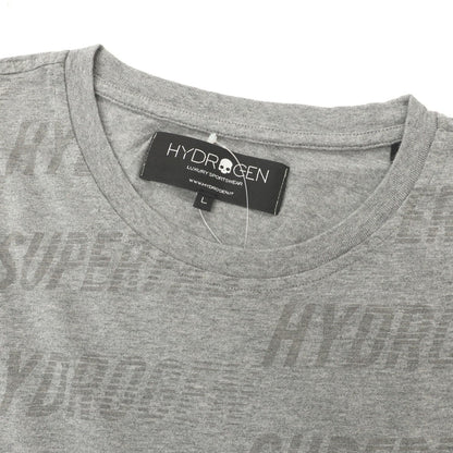 【中古】ハイドロゲン HYDROGEN コットン クルーネック 半袖Ｔシャツ グレー【 L 】【 状態ランクB 】【 メンズ 】