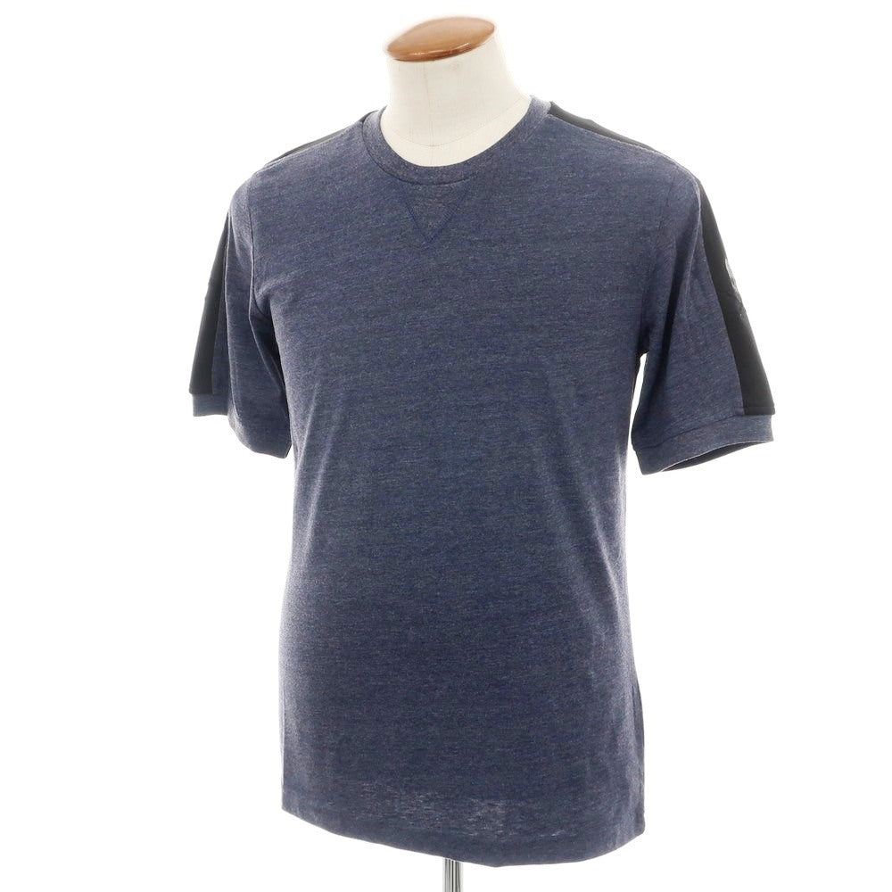 【中古】ハイドロゲン HYDROGEN コットンポリエステル クルーネック 半袖Ｔシャツ ネイビー【 M 】【 状態ランクA 】【 メンズ 】