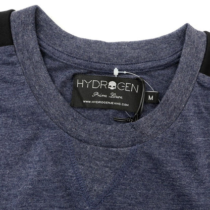 【中古】ハイドロゲン HYDROGEN コットンポリエステル クルーネック 半袖Ｔシャツ ネイビー【 M 】【 状態ランクA 】【 メンズ 】
