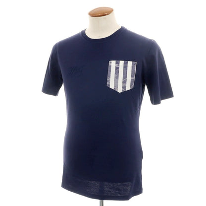 【中古】ハイドロゲン HYDROGEN コットン クルーネック ポケット 半袖Ｔシャツ ネイビー【 M 】【 状態ランクA 】【 メンズ 】