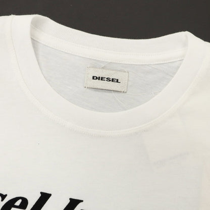 【中古】【未使用】ディーゼル DIESEL コットン クルーネック 半袖Ｔシャツ ホワイト【 S 】【 状態ランクS 】【 メンズ 】