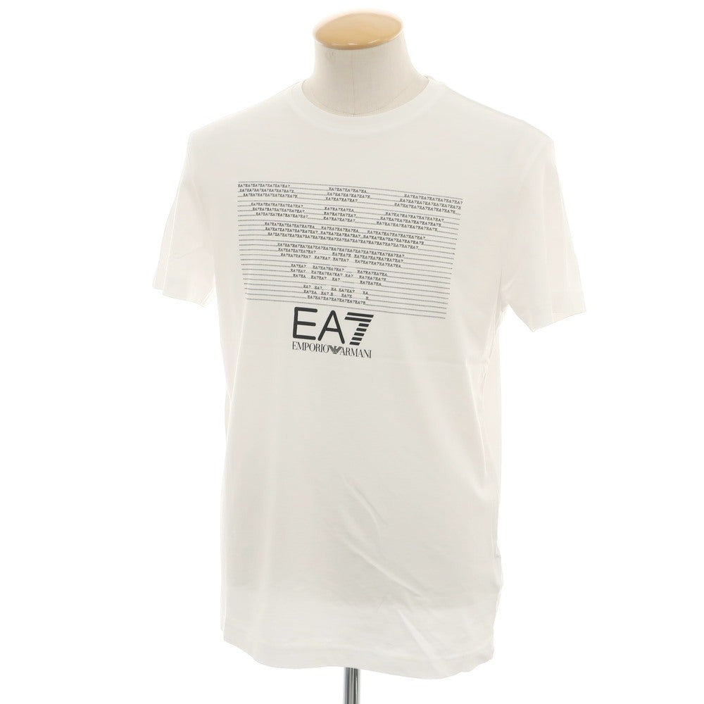 【中古】【未使用】エンポリオ アルマーニ EMPORIO ARMANI コットン クルーネック 半袖Ｔシャツ ホワイト【 S 】【 状態ランクS 】【 メンズ 】