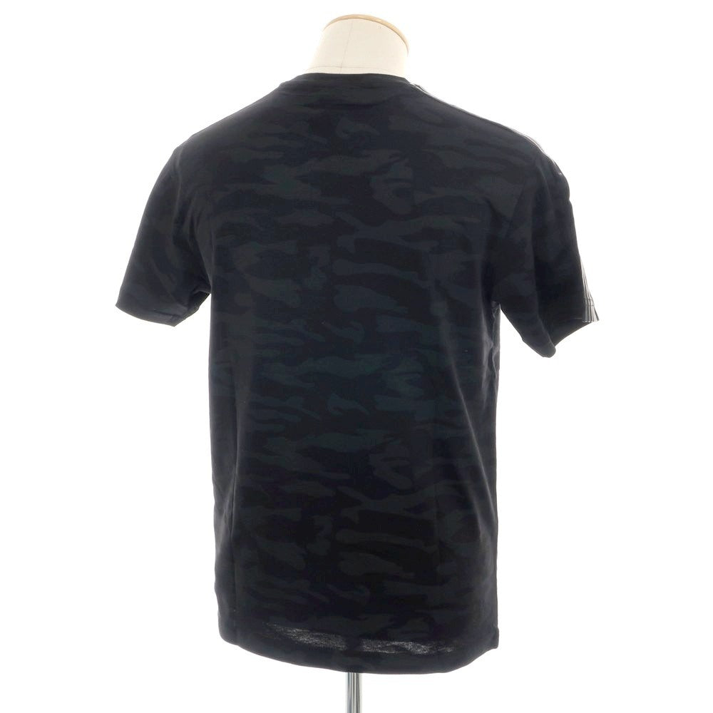 【中古】【未使用】エンポリオ アルマーニ EMPORIO ARMANI コットン カモフラ クルーネック 半袖Ｔシャツ ブラックxチャコール【 S 】【 状態ランクS 】【 メンズ 】