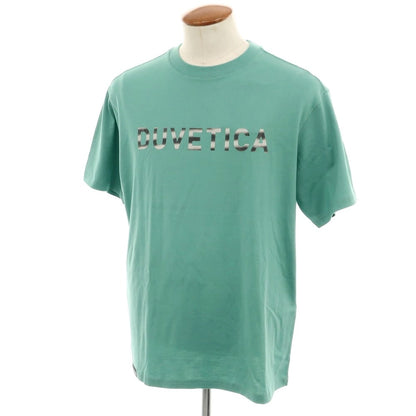 【中古】【未使用】デュベティカ DUVETICA コットン クルーネック 半袖Ｔシャツ グリーン系【 50 】【 状態ランクS 】【 メンズ 】