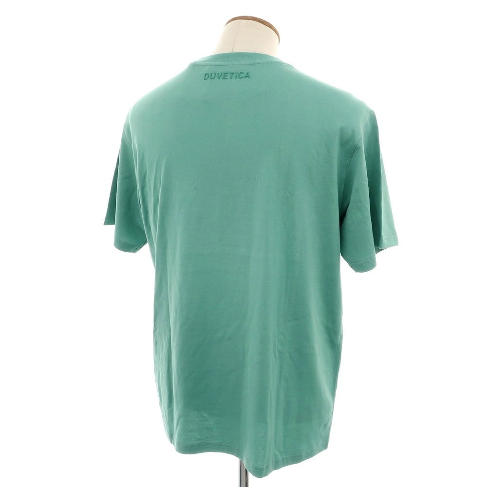 【中古】【未使用】デュベティカ DUVETICA コットン クルーネック 半袖Ｔシャツ グリーン系【 50 】【 状態ランクS 】【 メンズ 】