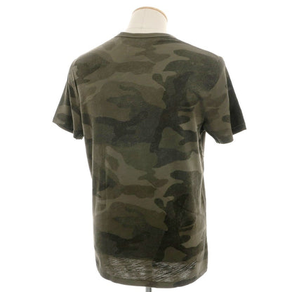 【中古】【未使用】アバクロンビー アンド フィッチ Abercrombie &amp; Fitch コットン カモフラ クルーネック ポケット 半袖Ｔシャツ オリーブ【 S 】【 状態ランクS 】【 メンズ 】