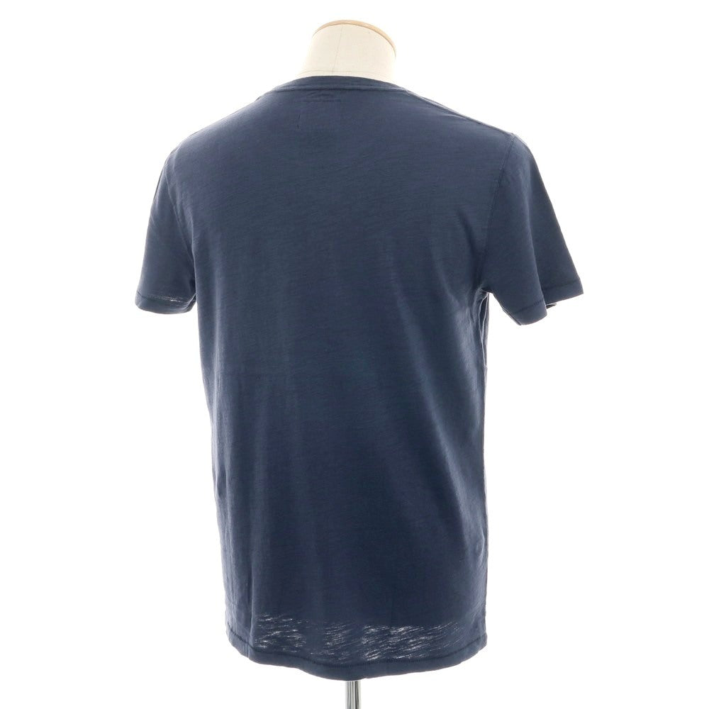 【中古】【未使用】アバクロンビー アンド フィッチ Abercrombie &amp; Fitch コットン クルーネック 半袖Ｔシャツ ネイビー【 S 】【 状態ランクS 】【 メンズ 】