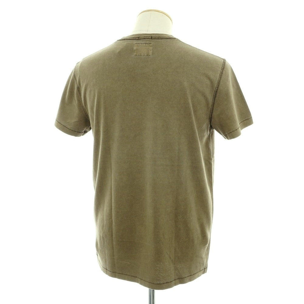 【中古】【未使用】アバクロンビー アンド フィッチ Abercrombie &amp; Fitch ガーメントダイ コットン クルーネック 半袖Ｔシャツ オリーブ【 S 】【 状態ランクS 】【 メンズ 】