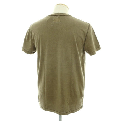 【中古】【未使用】アバクロンビー アンド フィッチ Abercrombie &amp; Fitch ガーメントダイ コットン クルーネック 半袖Ｔシャツ オリーブ【 S 】【 状態ランクS 】【 メンズ 】
