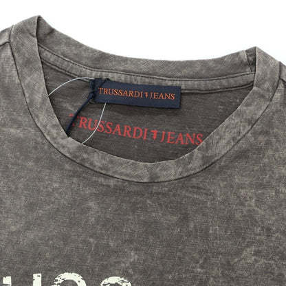 【中古】トラサルディ TRUSSARDI コットン クルーネック 半袖Ｔシャツ グレー系【 S 】【 状態ランクA 】【 メンズ 】