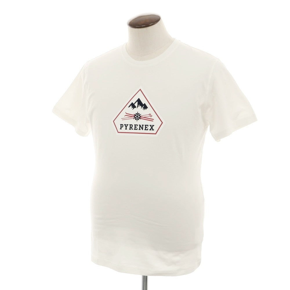 【中古】ピレネックス Pyrenex ストレッチ コットン クルーネック 半袖Ｔシャツ ホワイト【 L 】【 状態ランクA 】【 メンズ 】