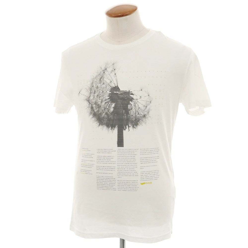 【中古】ガス GAS コットン クルーネック 半袖Ｔシャツ ホワイト【 M 】【 状態ランクA 】【 メンズ 】
