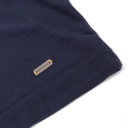 【中古】【未使用】ヒューゴボス HUGO BOSS コットン クルーネック ポケット 半袖Ｔシャツ ネイビー【 M 】【 状態ランクS 】【 メンズ 】