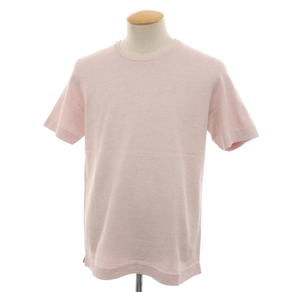 【中古】【未使用】ドルモア DRUMOHR コットン クルーネック 半袖Ｔシャツ ホワイトxレッド【 S 】【 状態ランクS 】【 メンズ 】