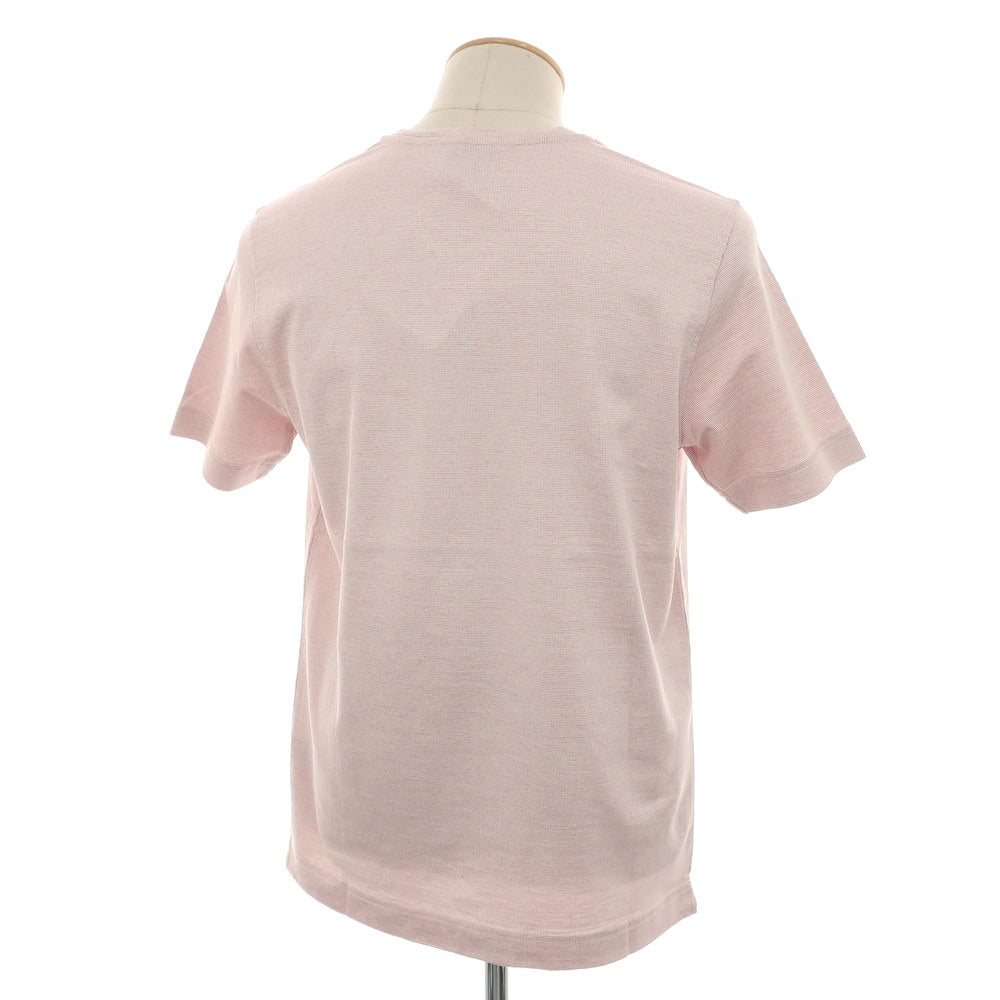 【中古】【未使用】ドルモア DRUMOHR コットン クルーネック 半袖Ｔシャツ ホワイトxレッド【 S 】【 状態ランクS 】【 メンズ 】