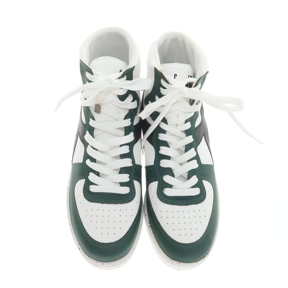 【中古】【未使用】ディアドラ Diadora Mi Basket 2030 スニーカー ホワイトxグリーン【 27 】【 状態ランクS 】【 メンズ 】