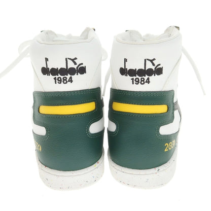 【中古】【未使用】ディアドラ Diadora Mi Basket 2030 スニーカー ホワイトxグリーン【 27 】【 状態ランクS 】【 メンズ 】