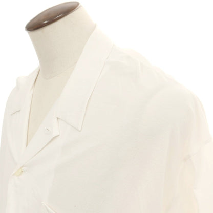 【中古】グッド ピープル グッド ステッチング グッド プロダクト GOOD PEOPLE GOOD STITCHING GOOD PRODUCT 2025年春夏 コットン系 オープンカラー 半袖シャツ ホワイト【 表記なし（L位） 】【 状態ランクB 】【 メンズ 】