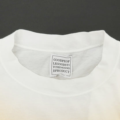 [Used] Good People Good Stitching Good Product GOOD PEOPLE GOOD STITCHING GOOD PRODUCT Spring/Summer 2025 Cotton Crew Neck Short Sleeve T-Shirt Light Orange x White [No Size (L)] [Condition Rank B] [Men&
