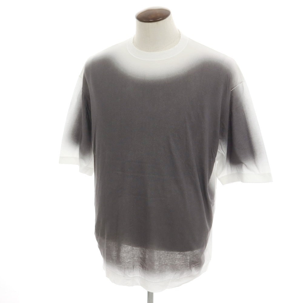【中古】グッド ピープル グッド ステッチング グッド プロダクト GOOD PEOPLE GOOD STITCHING GOOD PRODUCT 2025年春夏 コットン系 クルーネック 半袖Ｔシャツ グレーxホワイト【 表記なし（L位） 】【 状態ランクB 】【 メンズ 】[EPD]