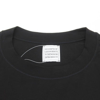 【中古】グッド ピープル グッド ステッチング グッド プロダクト GOOD PEOPLE GOOD STITCHING GOOD PRODUCT 2025年春夏 コットン クルーネック 半袖Ｔシャツ ブラック【 L 】【 状態ランクA 】【 メンズ 】